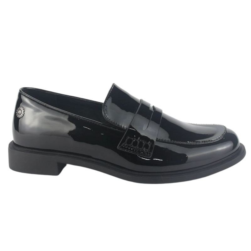 MOCASIN CHALADA MUJER MOCCA-2 NEGRO CASUAL - 1