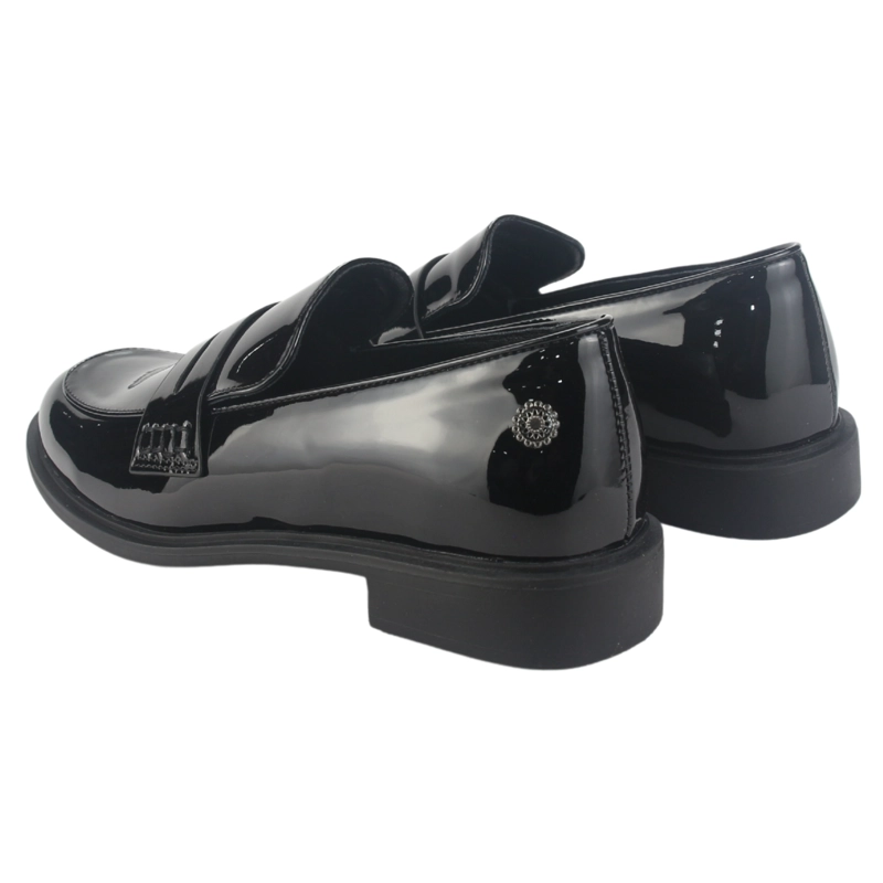 MOCASIN CHALADA MUJER MOCCA-2 NEGRO CASUAL - 6