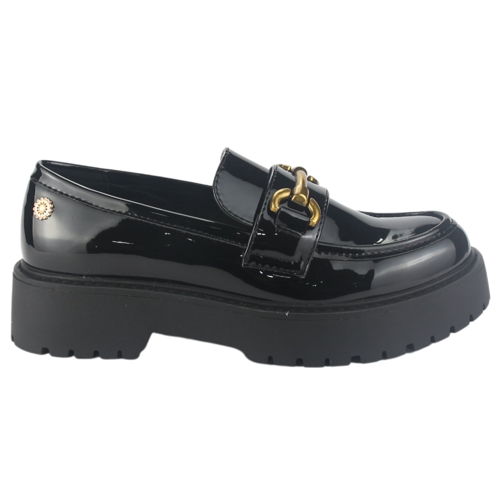 MOCASIN CHALADA MUJER LENIN-4 NEGRO CASUAL - 1