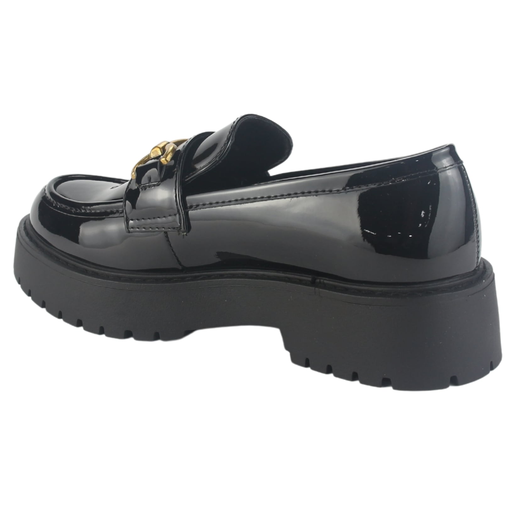 MOCASIN CHALADA MUJER LENIN-4 NEGRO CASUAL - 4