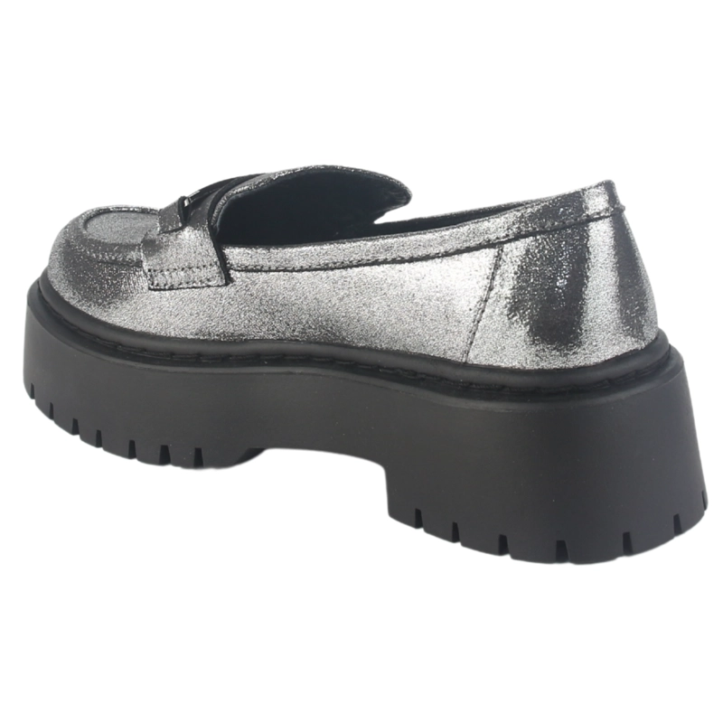 MOCASIN CHALADA MUJER LEWIS-1 PLATEADO CASUAL - 4