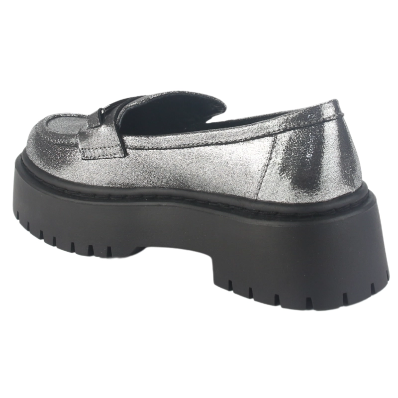 MOCASIN CHALADA MUJER LEWIS-1 PLATEADO CASUAL - 4
