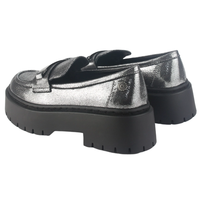 MOCASIN CHALADA MUJER LEWIS-1 PLATEADO CASUAL - 6