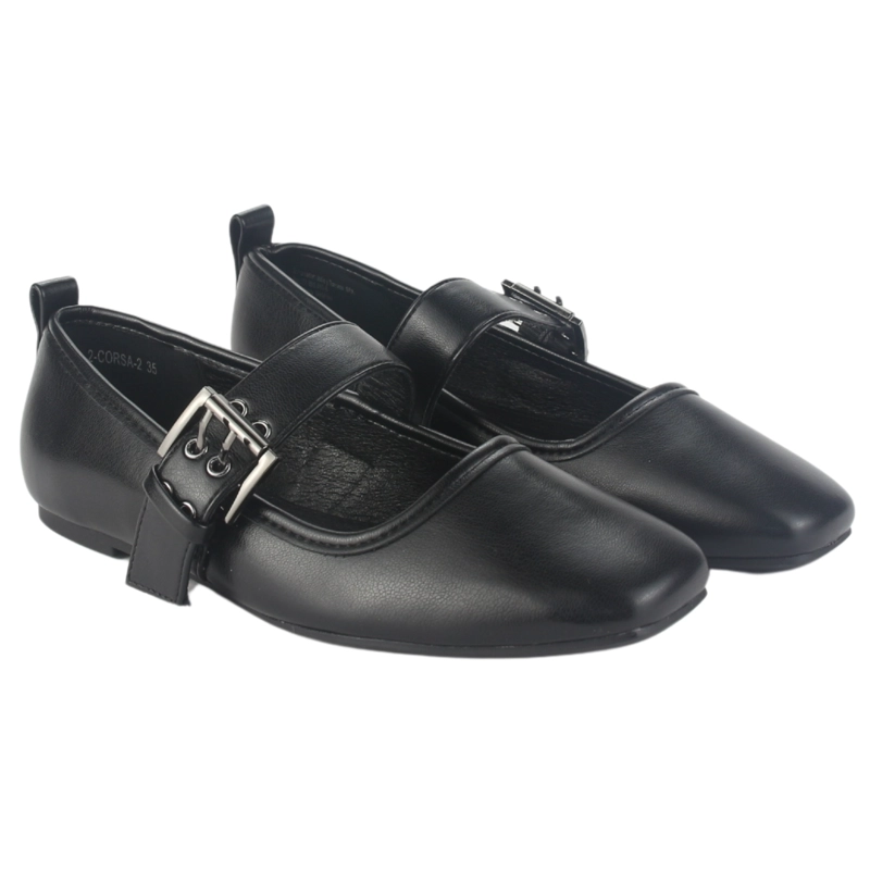 ZAPATO CHALADA MUJER CORSA-2 NEGRO CASUAL - 5