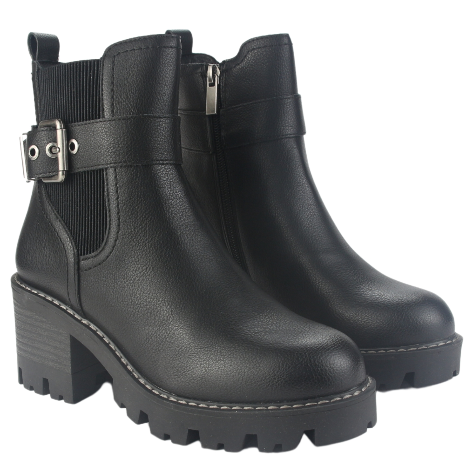 BOTIN CHALADA MUJER TERE-4 NEGRO CASUAL - 5