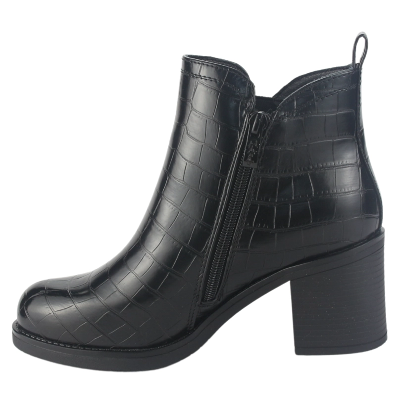 BOTIN CHALADA MUJER PRATA-6 NEGRO CASUAL - 2