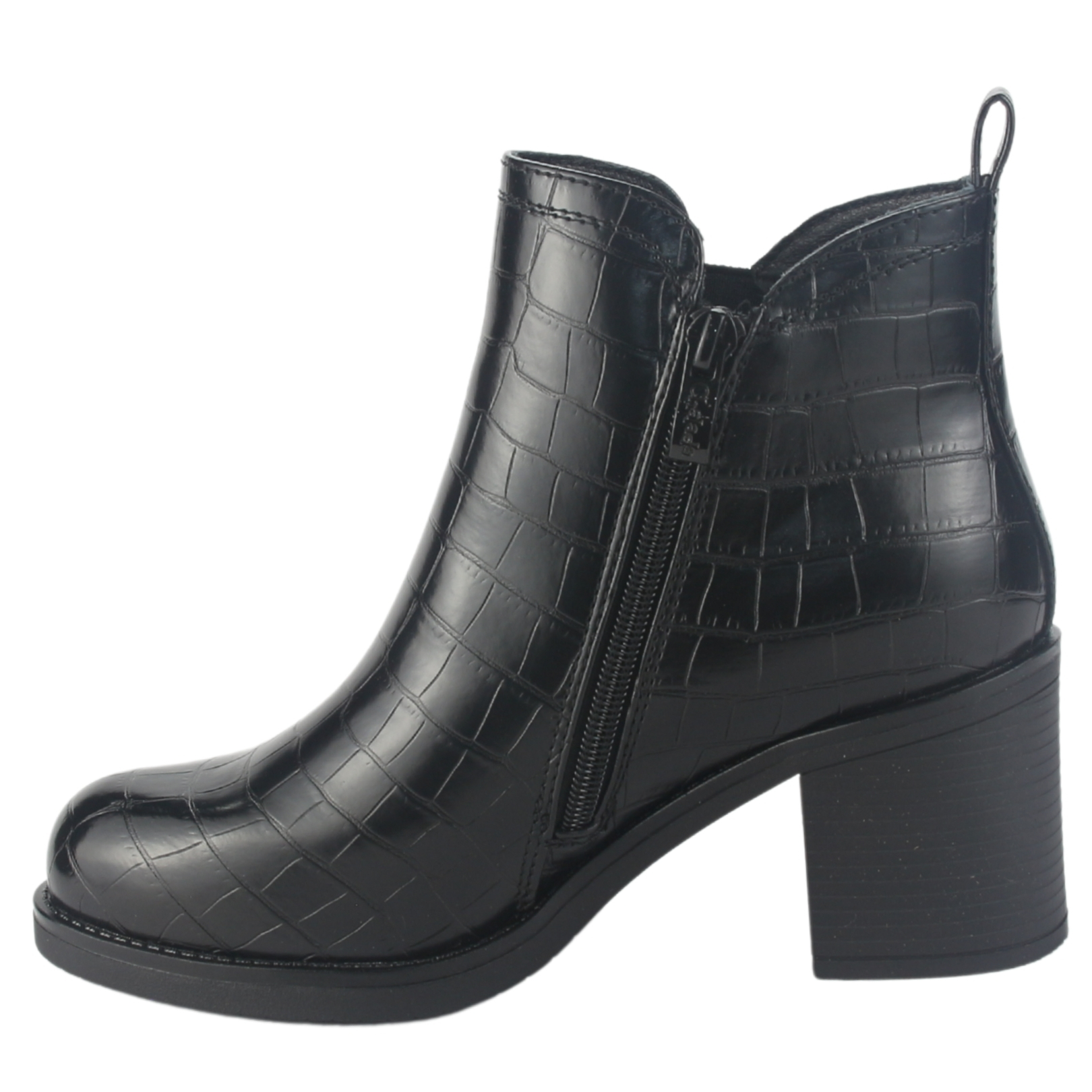 BOTIN CHALADA MUJER PRATA-6 NEGRO CASUAL - 2