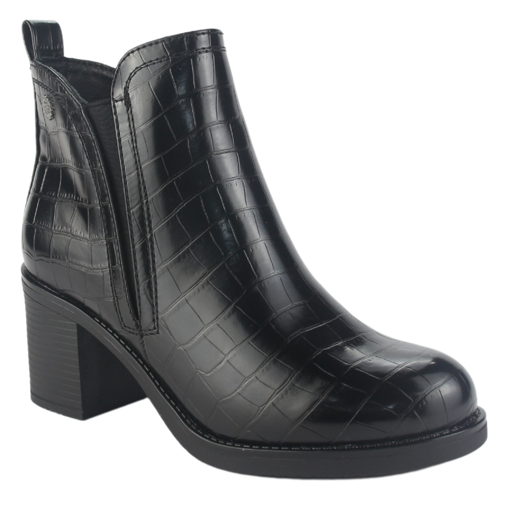 BOTIN CHALADA MUJER PRATA-6 NEGRO CASUAL - 3