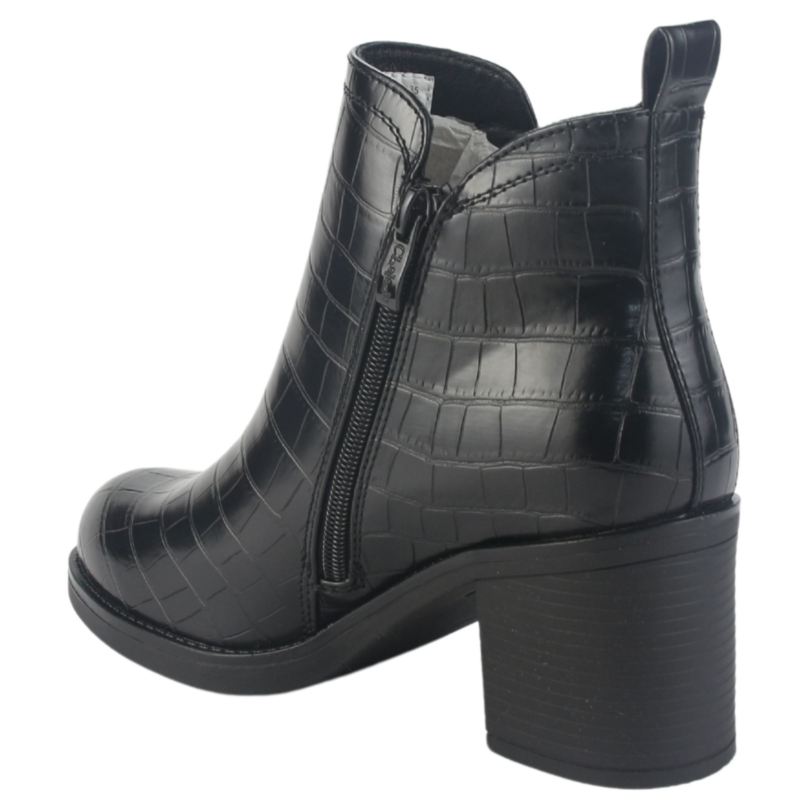 BOTIN CHALADA MUJER PRATA-6 NEGRO CASUAL - 4