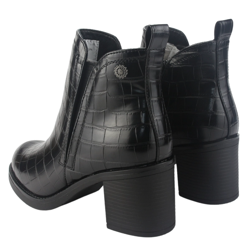 BOTIN CHALADA MUJER PRATA-6 NEGRO CASUAL - 6