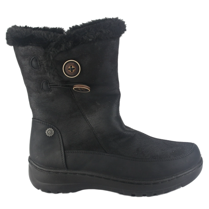 BOTIN CHALADA MUJER QUAL-8 NEGRO CASUAL - 1