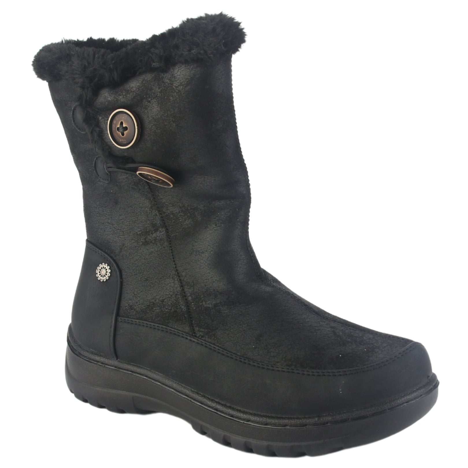 BOTIN CHALADA MUJER QUAL-8 NEGRO CASUAL - 3