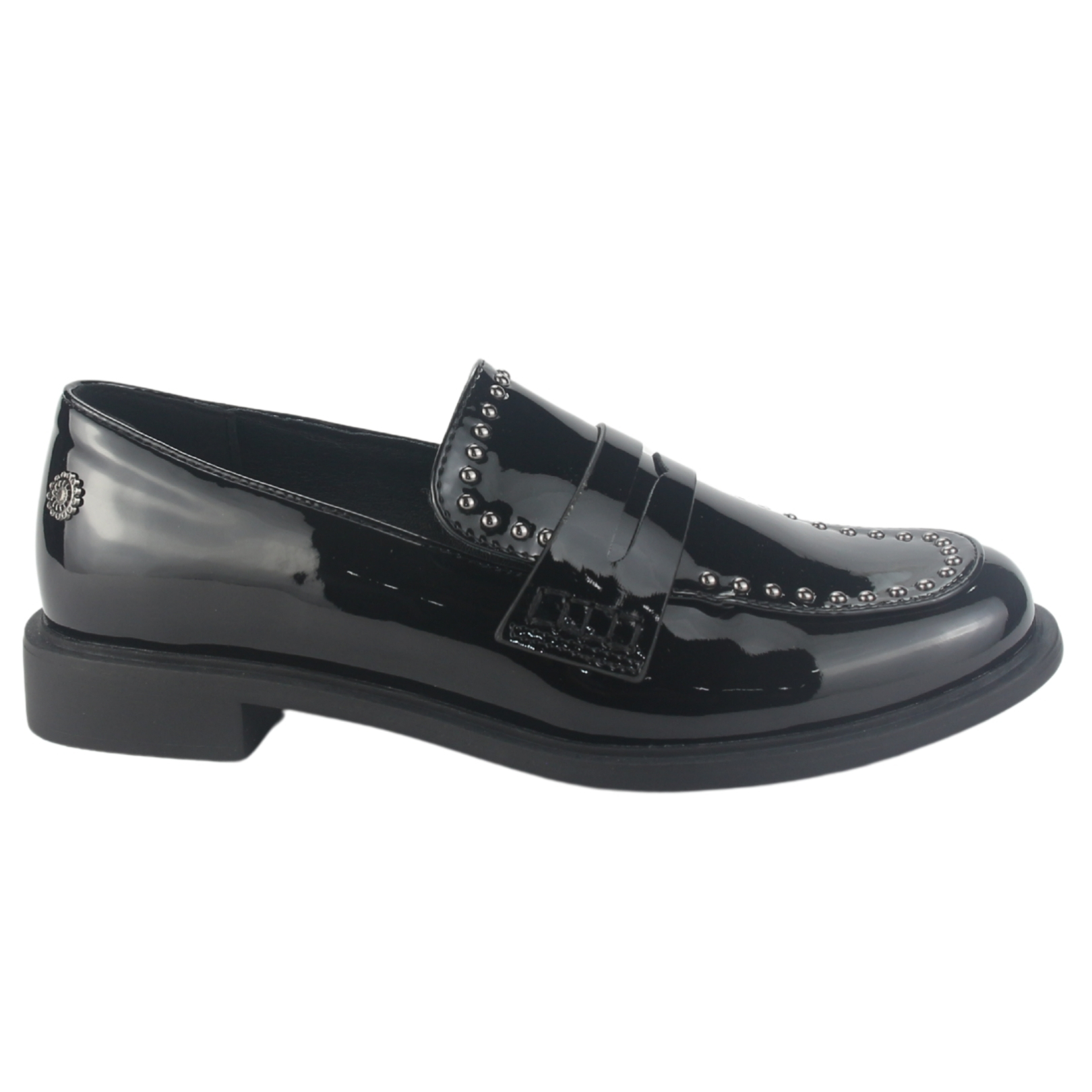 MOCASIN CHALADA MUJER MOCCA-1 NEGRO CASUAL - 1