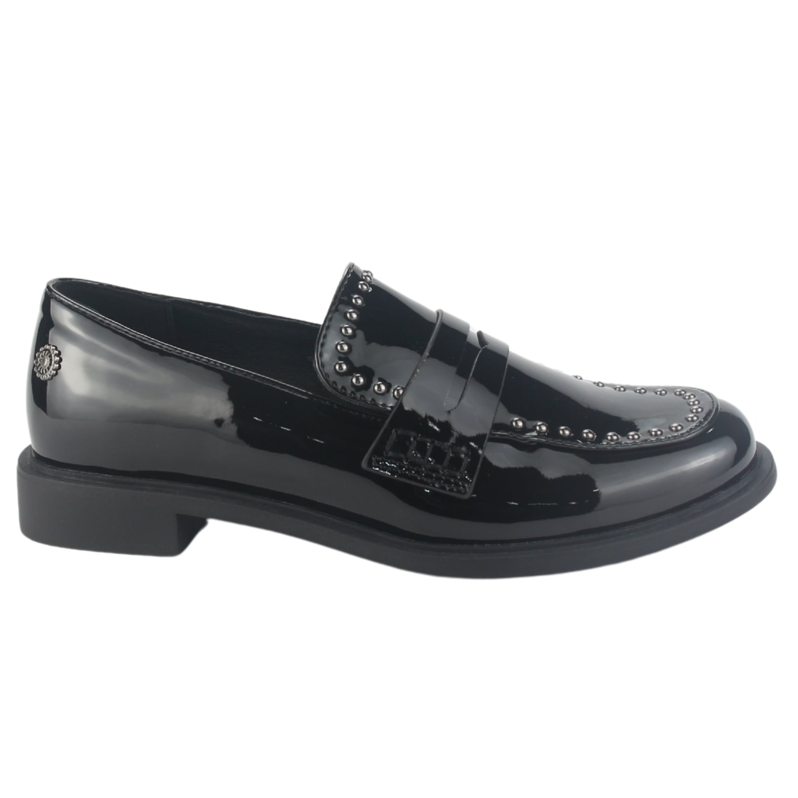MOCASIN CHALADA MUJER MOCCA-1 NEGRO CASUAL - 1