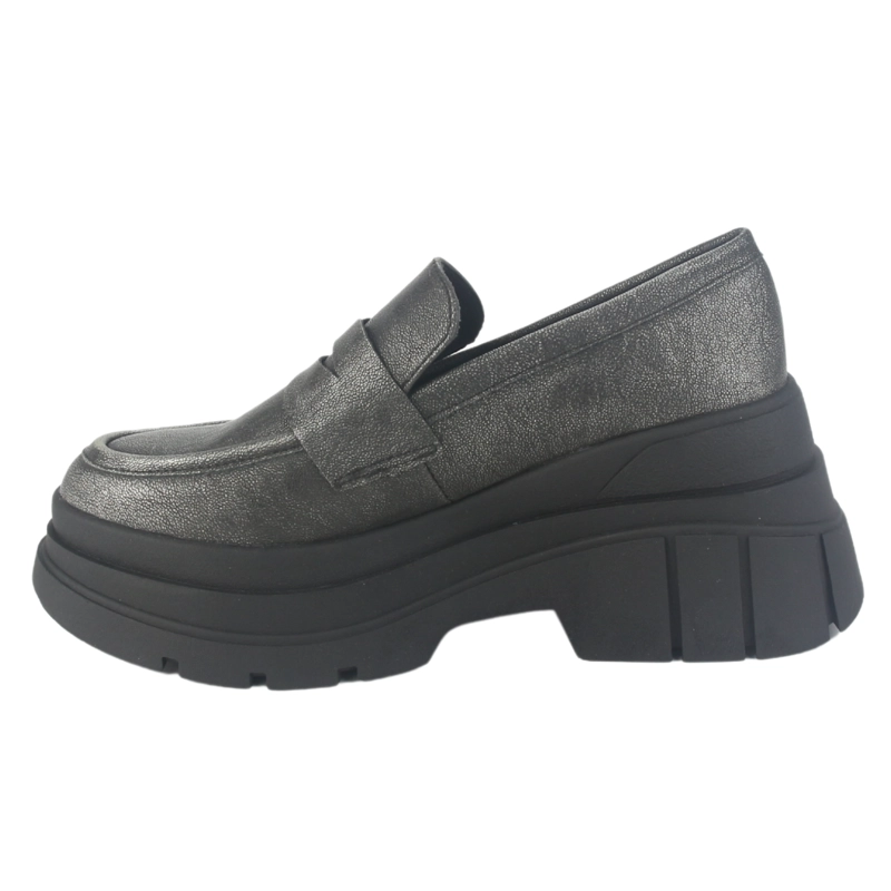 MOCASIN CHALADA MUJER NATIRUS-3 PLATEADO CASUAL - 2