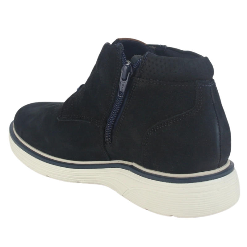BOTIN FERRACINI HOMBRE 4962 FULL RUSTIC AZUL MARINO CASUAL - 4