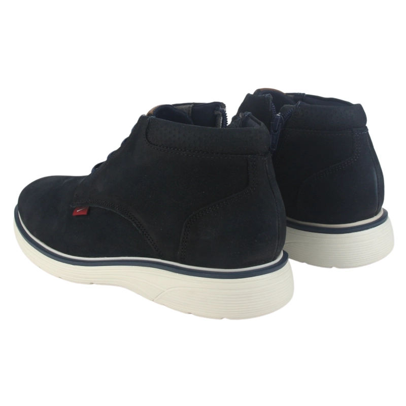 BOTIN FERRACINI HOMBRE 4962 FULL RUSTIC AZUL MARINO CASUAL - 6