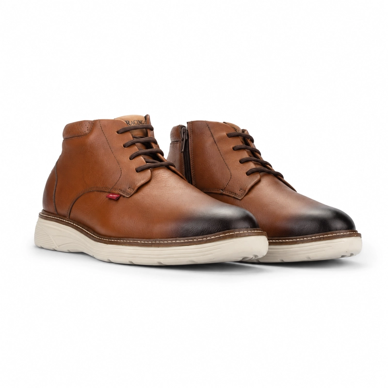 BOTIN FERRACINI HOMBRE 4567 FULL CAFE  CASUAL - 5