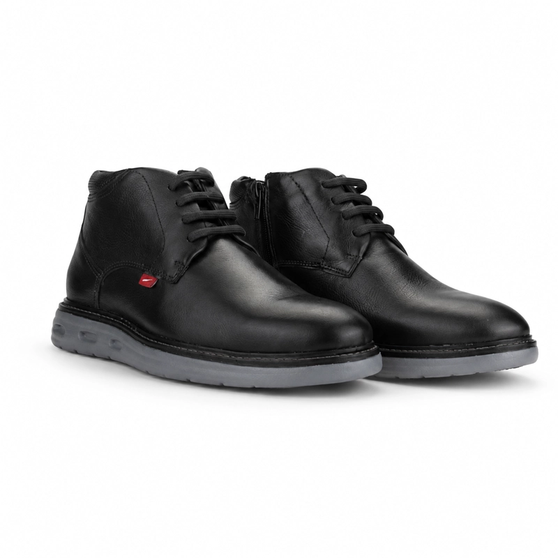 BOTIN FERRACINI HOMBRE 4567 FULL NEGRO CASUAL - 6