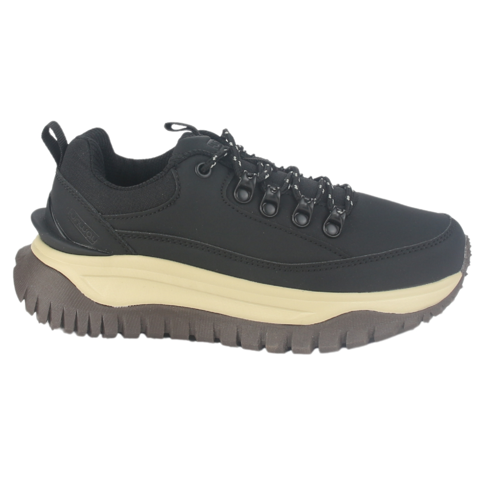 ZAPATILLA OUTDOOR FUNWAY MUJER VOLKAN-1 NEGRO - 1