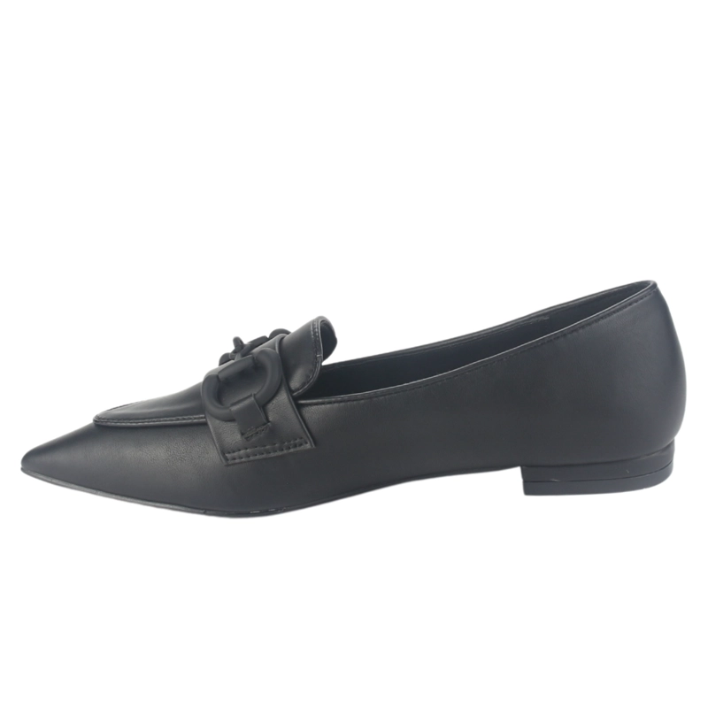 MOCASIN CHALADA MUJER SLAK-1 NEGRO CASUAL - 2