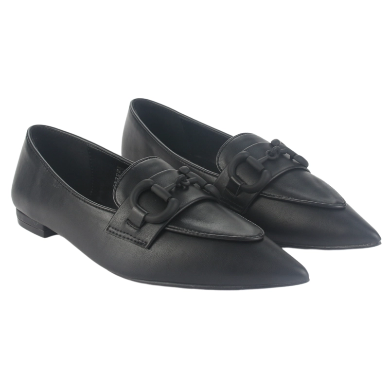 MOCASIN CHALADA MUJER SLAK-1 NEGRO CASUAL - 5