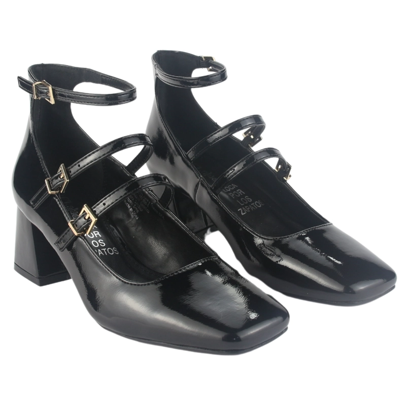 ZAPATO CHALADA MUJER CORSO-9 NEGRO CASUAL - 5