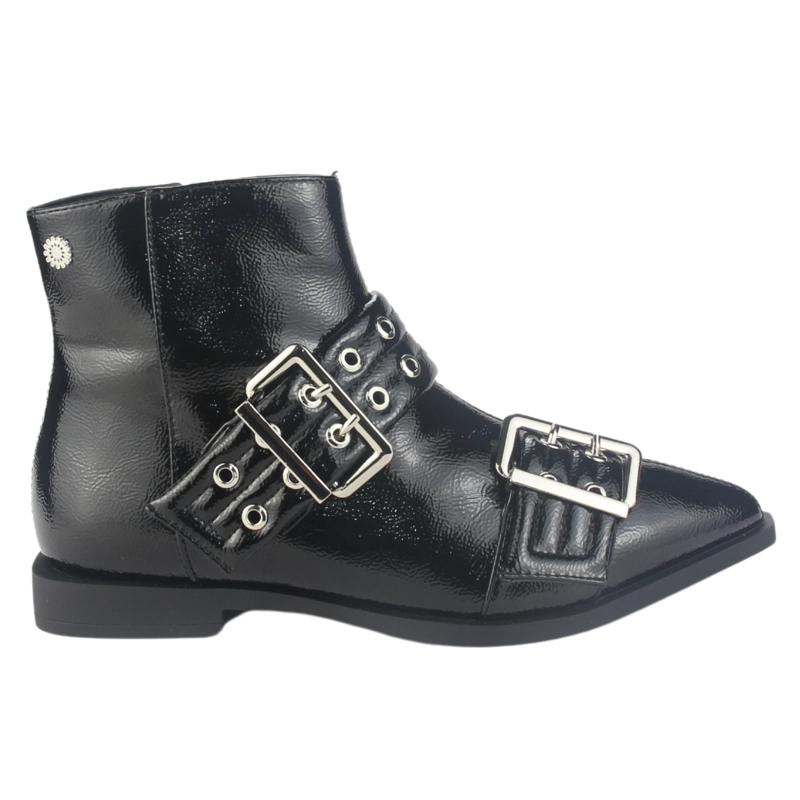 BOTIN CHALADA MUJER SLIK-11 NEGRO CASUAL - 1