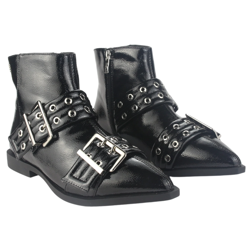 BOTIN CHALADA MUJER SLIK-11 NEGRO CASUAL - 5