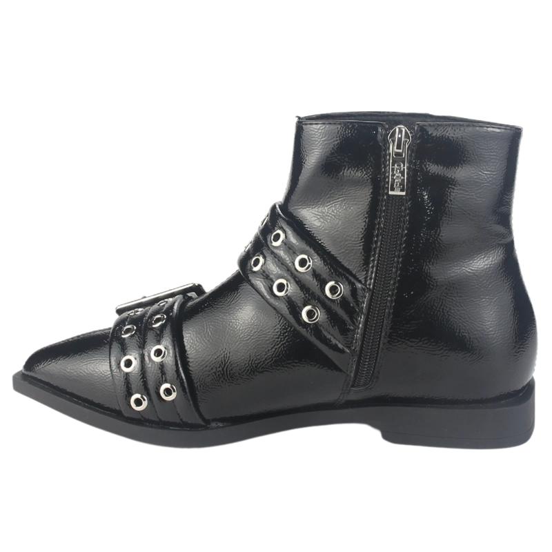 BOTIN CHALADA MUJER SLIK-11 NEGRO CASUAL - 8