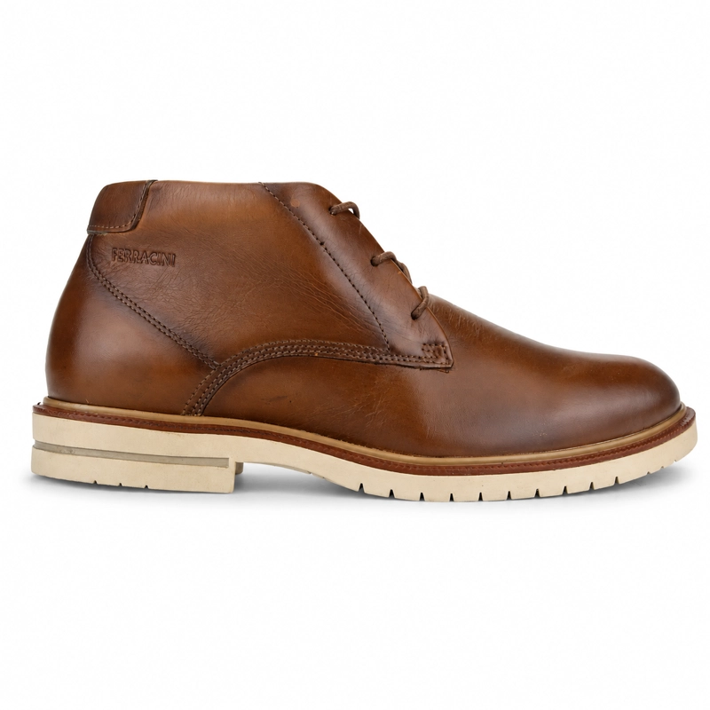 BOTIN FERRACINI HOMBRE 5437 FIRENZE CAFE  CLARO CASUAL - 1