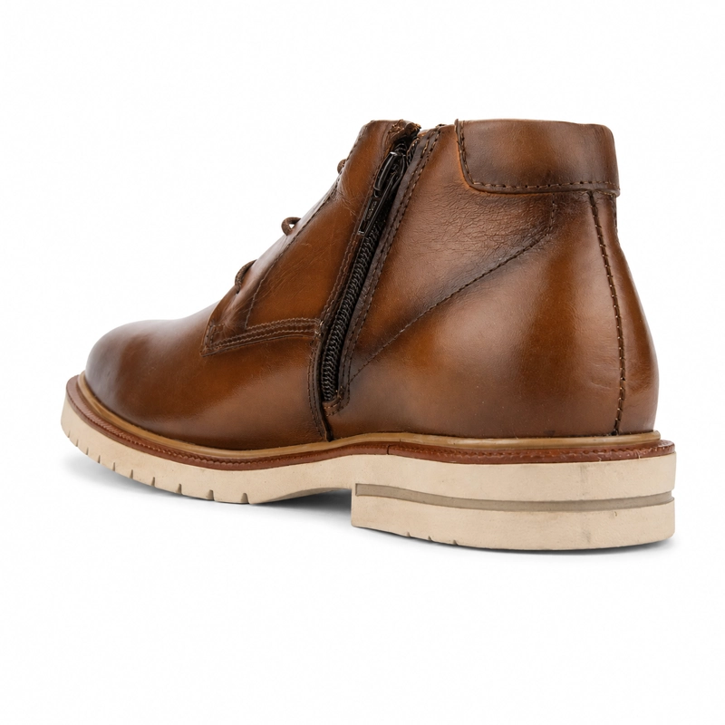 BOTIN FERRACINI HOMBRE 5437 FIRENZE CAFE  CLARO CASUAL - 4