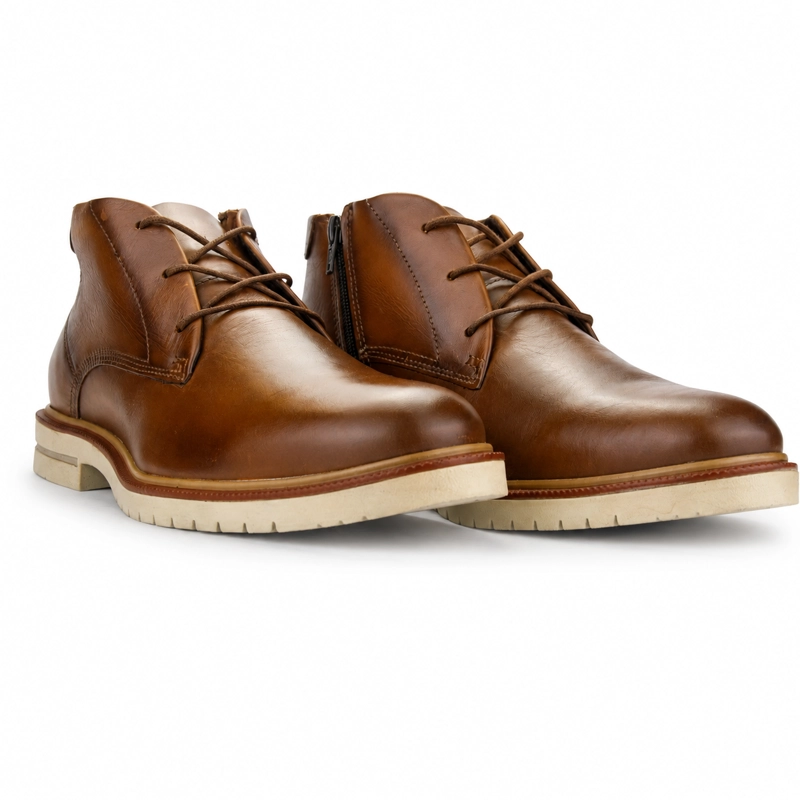 BOTIN FERRACINI HOMBRE 5437 FIRENZE CAFE  CLARO CASUAL - 6