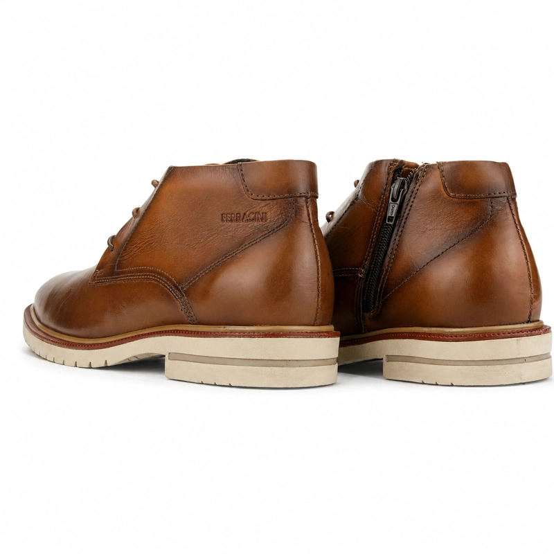 BOTIN FERRACINI HOMBRE 5437 FIRENZE CAFE  CLARO CASUAL - 7