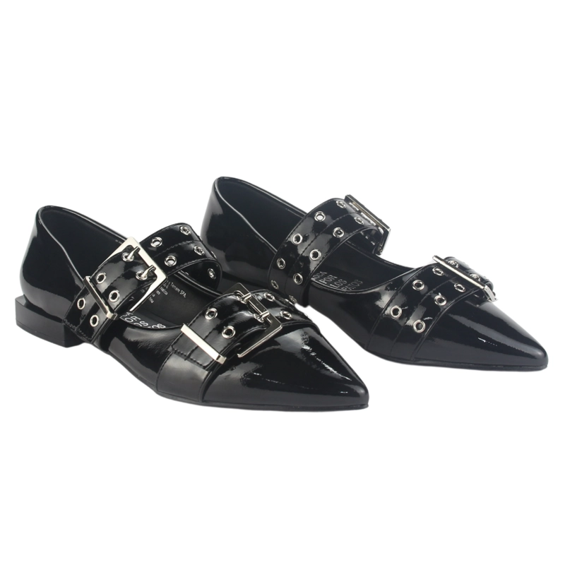 BALLERINA CHALADA MUJER SLIK-2 NEGRO CASUAL - 9