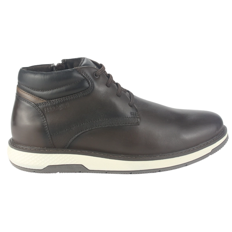 BOTIN FERRACINI HOMBRE 4172 WEMBLEY CAFE  OSCURO CASUAL - 1