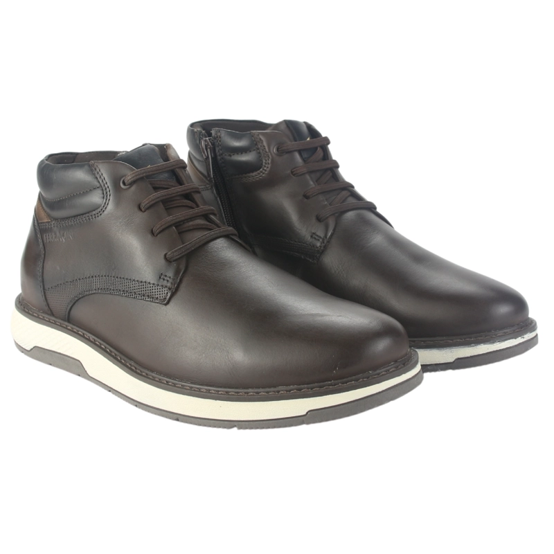 BOTIN FERRACINI HOMBRE 4172 WEMBLEY CAFE  OSCURO CASUAL - 5