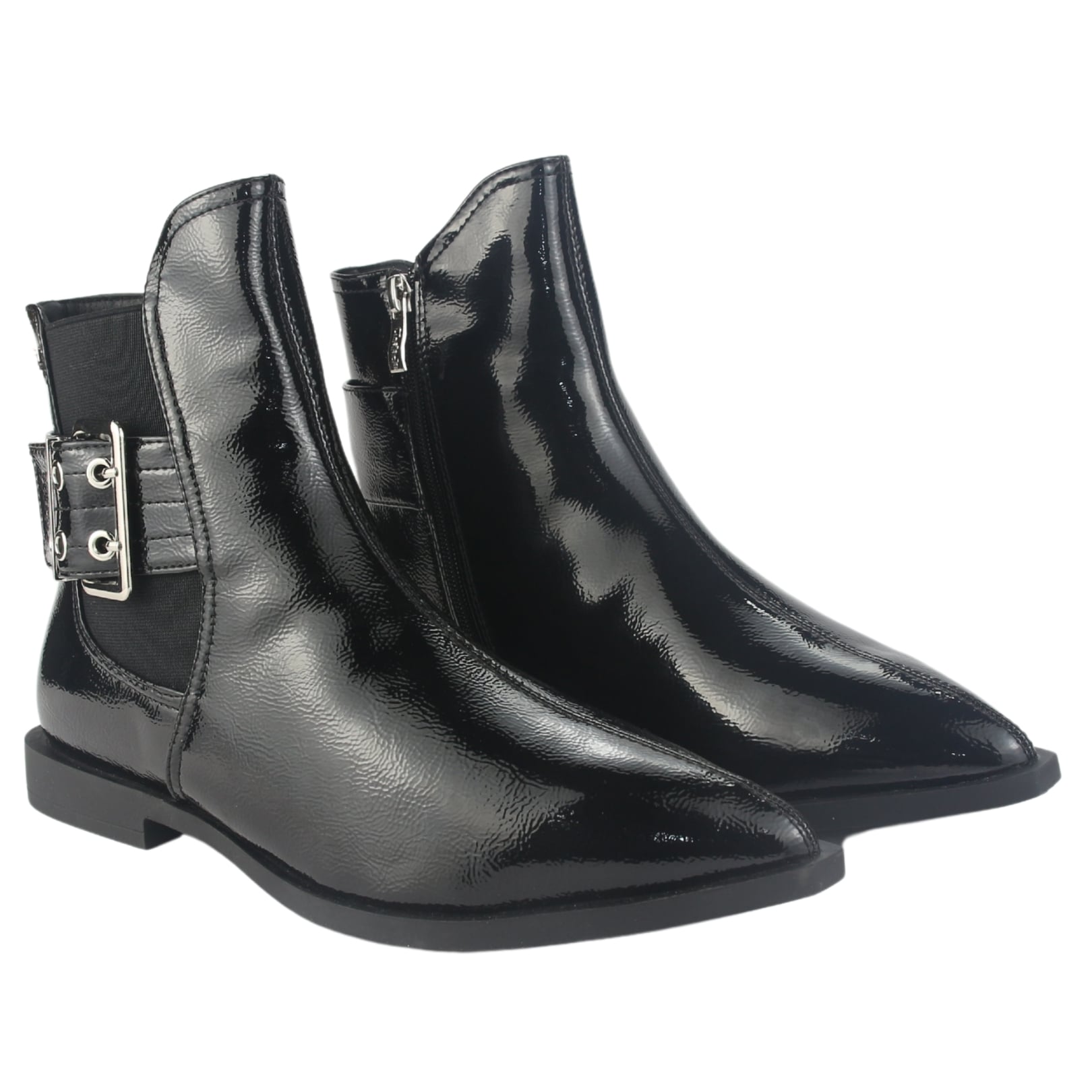 BOTIN CHALADA MUJER SLIK-10 NEGRO CASUAL - 5