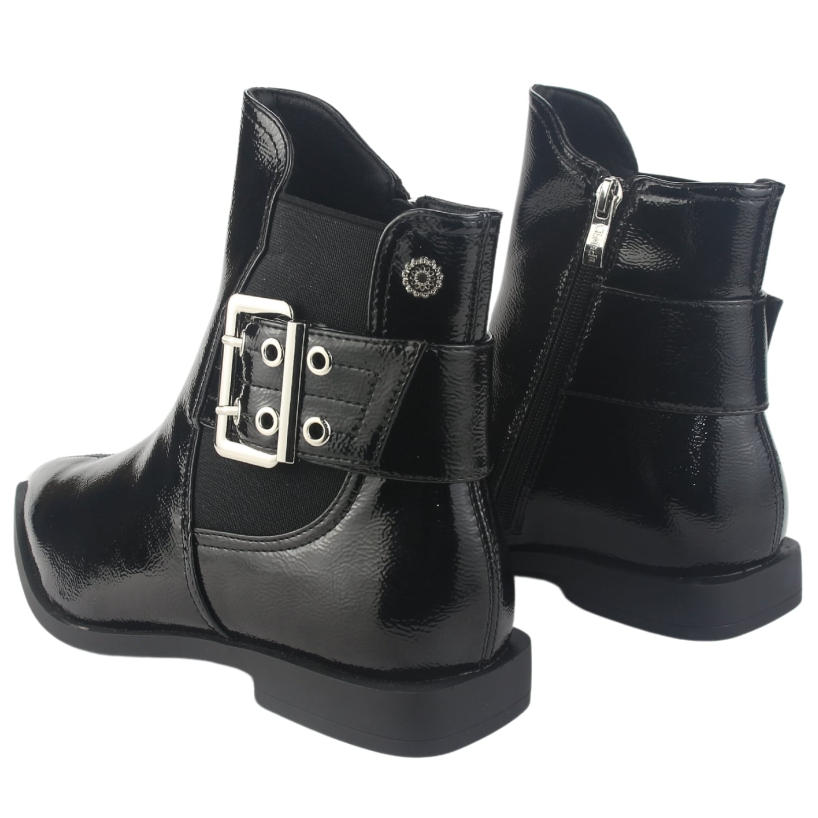 BOTIN CHALADA MUJER SLIK-10 NEGRO CASUAL - 6