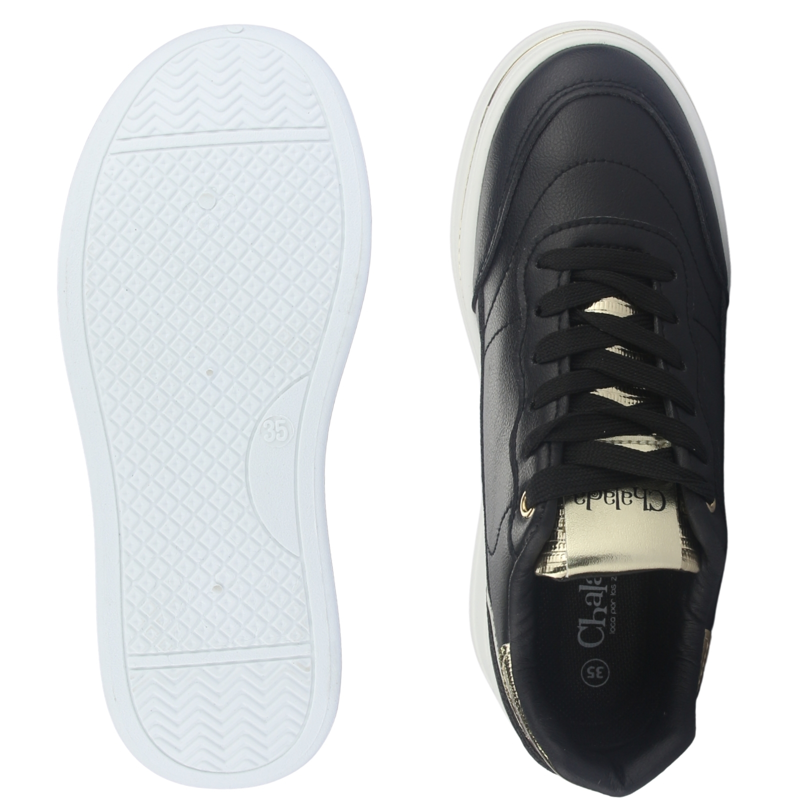 ZAPATILLA MUJER CHALADA VALKY-1 NEGRO URBANO - 7