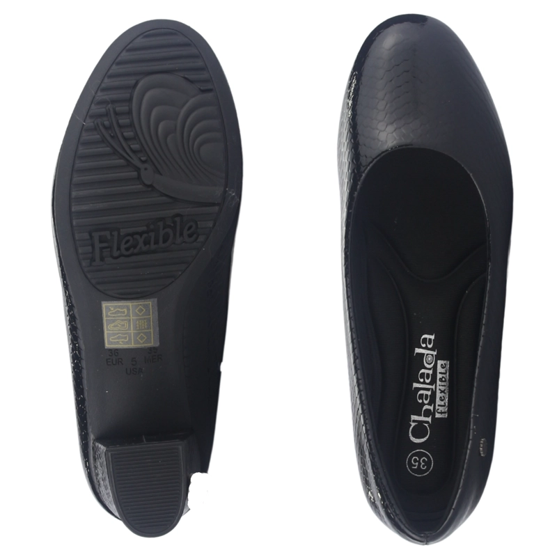 ZAPATO MUJER CHALADA FLEXI-58 NEGRO CASUAL - 7