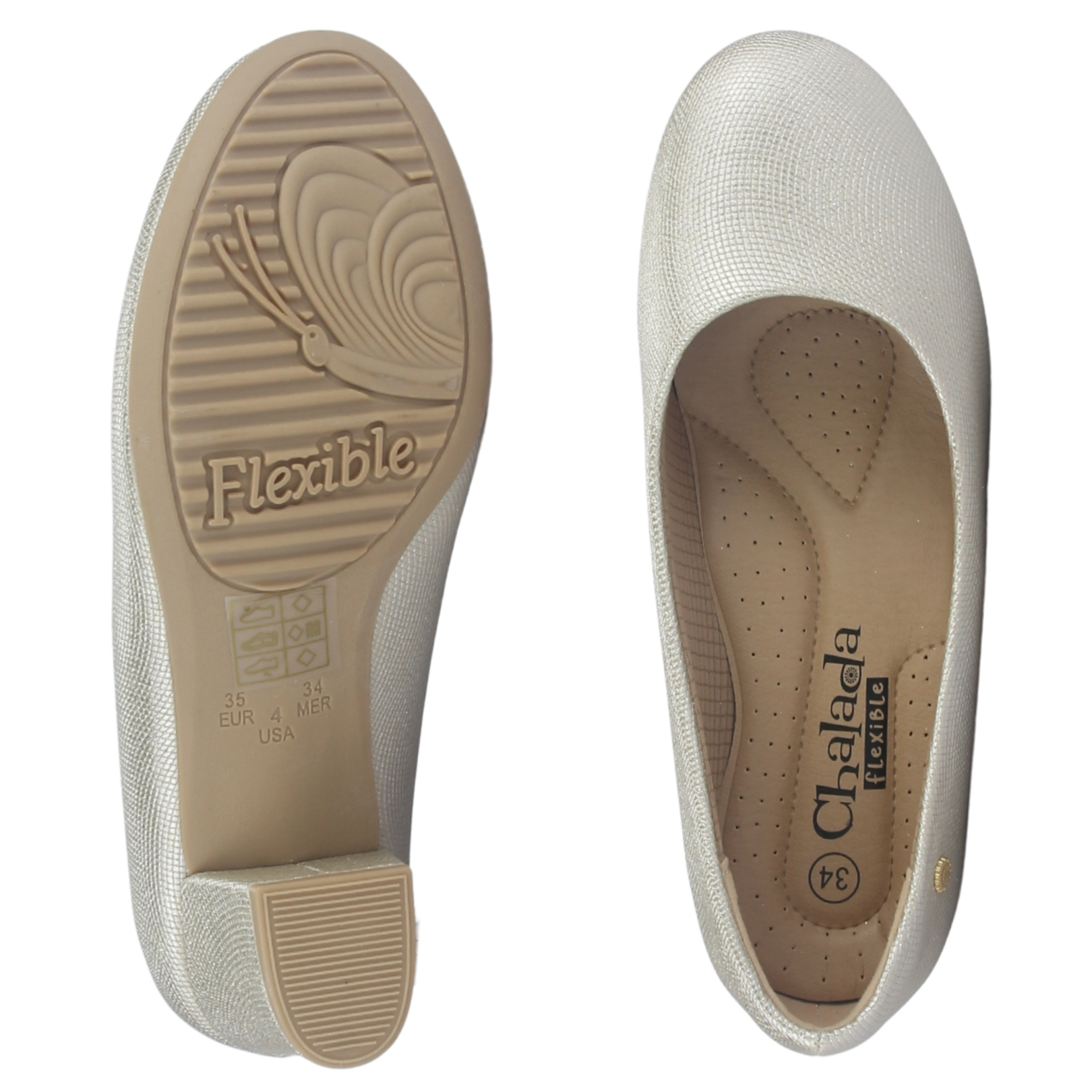 ZAPATO MUJER CHALADA FLEXI-70 DORADO CASUAL - 7