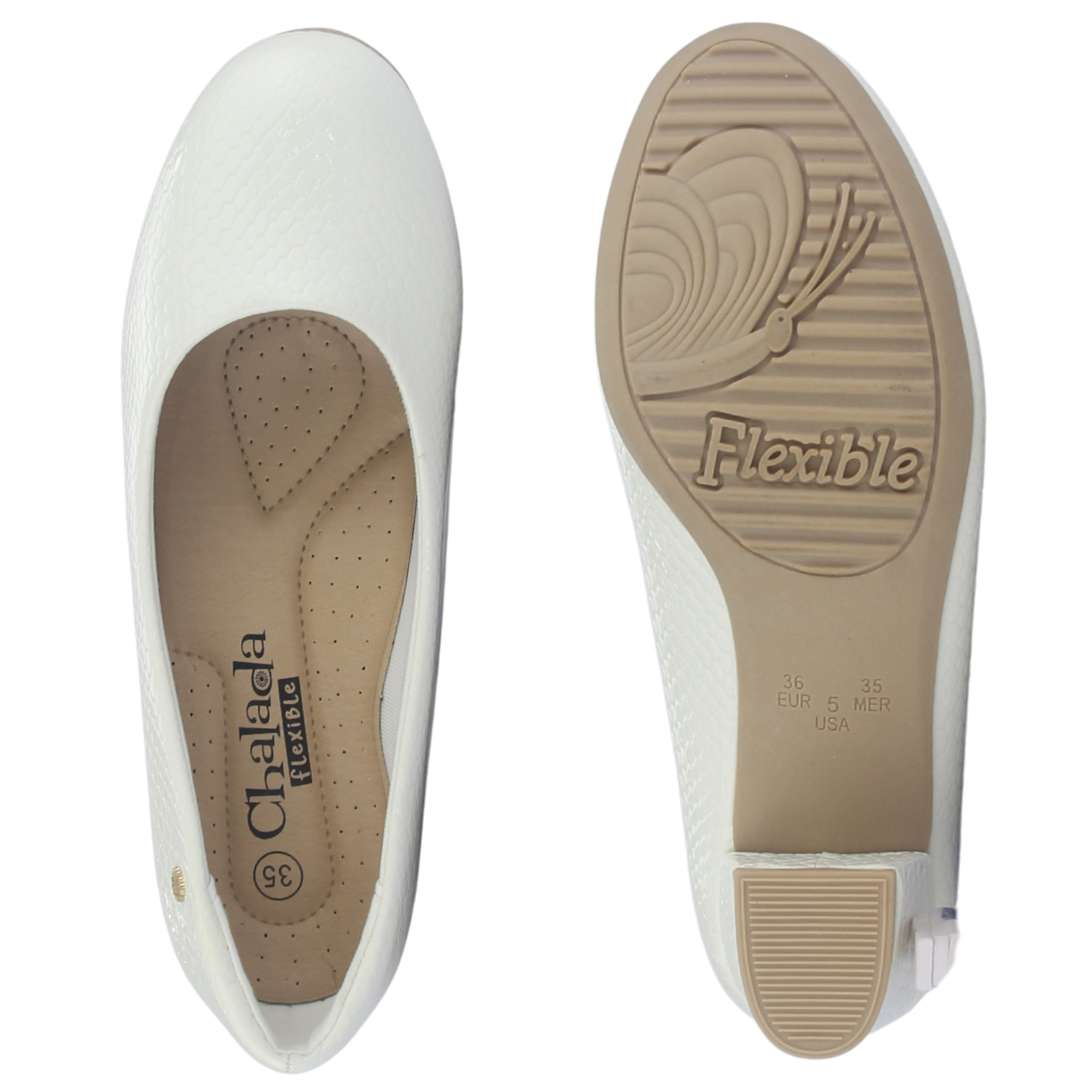 ZAPATO MUJER CHALADA FLEXI-58 BLANCO CASUAL - 7