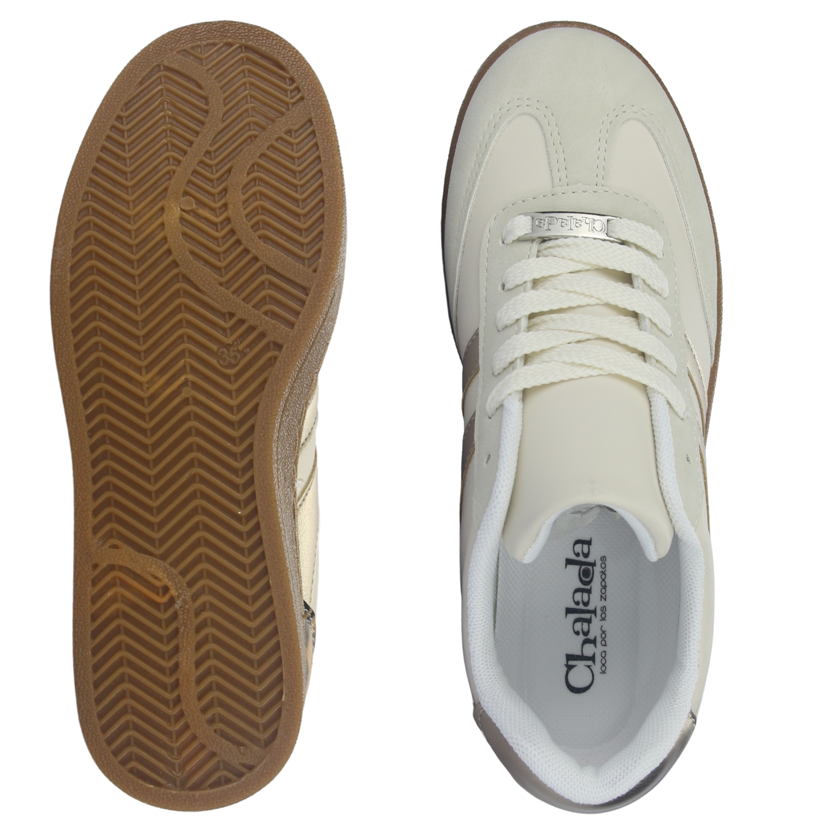 ZAPATILLA MUJER CHALADA PITA-3 BEIGE URBANO - 7