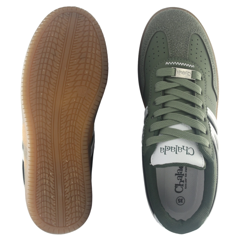 ZAPATILLA MUJER URBANO VERDE CHALADA ARU-1 - 8