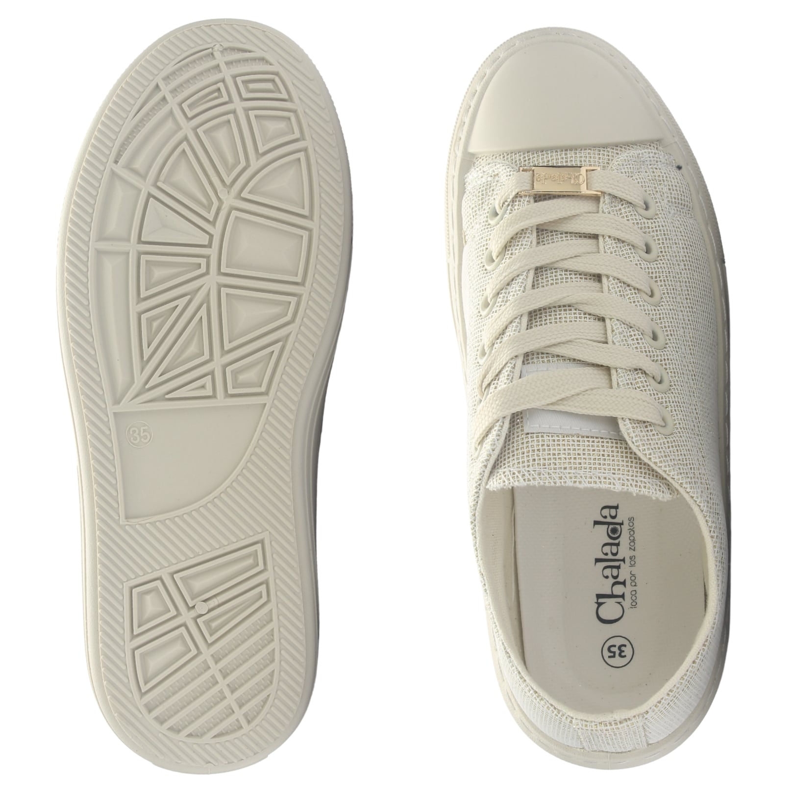 ZAPATILLA MUJER CHALADA CLU-16 BEIGE URBANO - 7