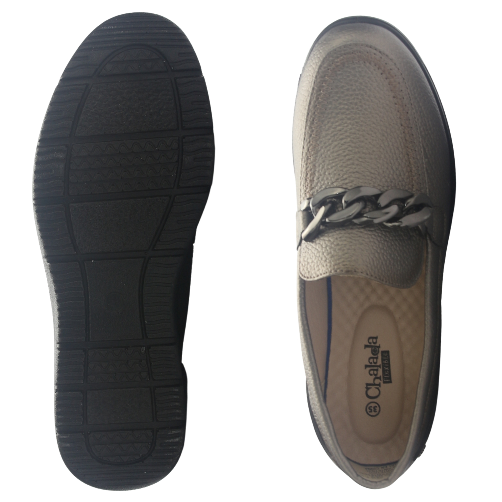 ZAPATO MUJER CHALADA DEZA-5 PLATEADO CASUAL - 7