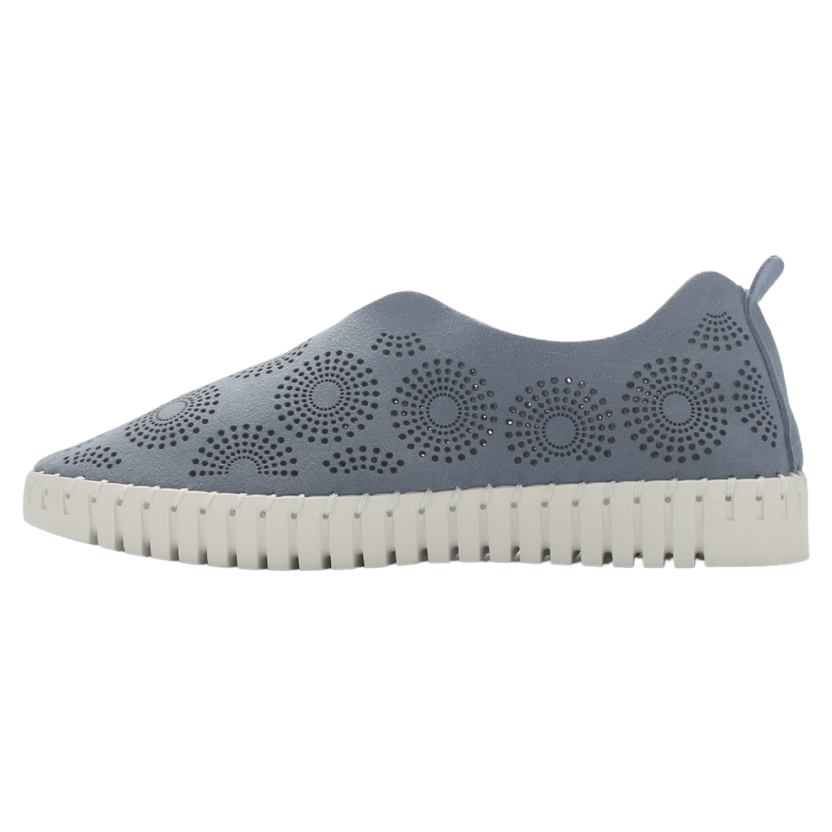 ZAPATO DE CUERO MUJER CHALADA TREN-1 AZUL CASUAL - 2