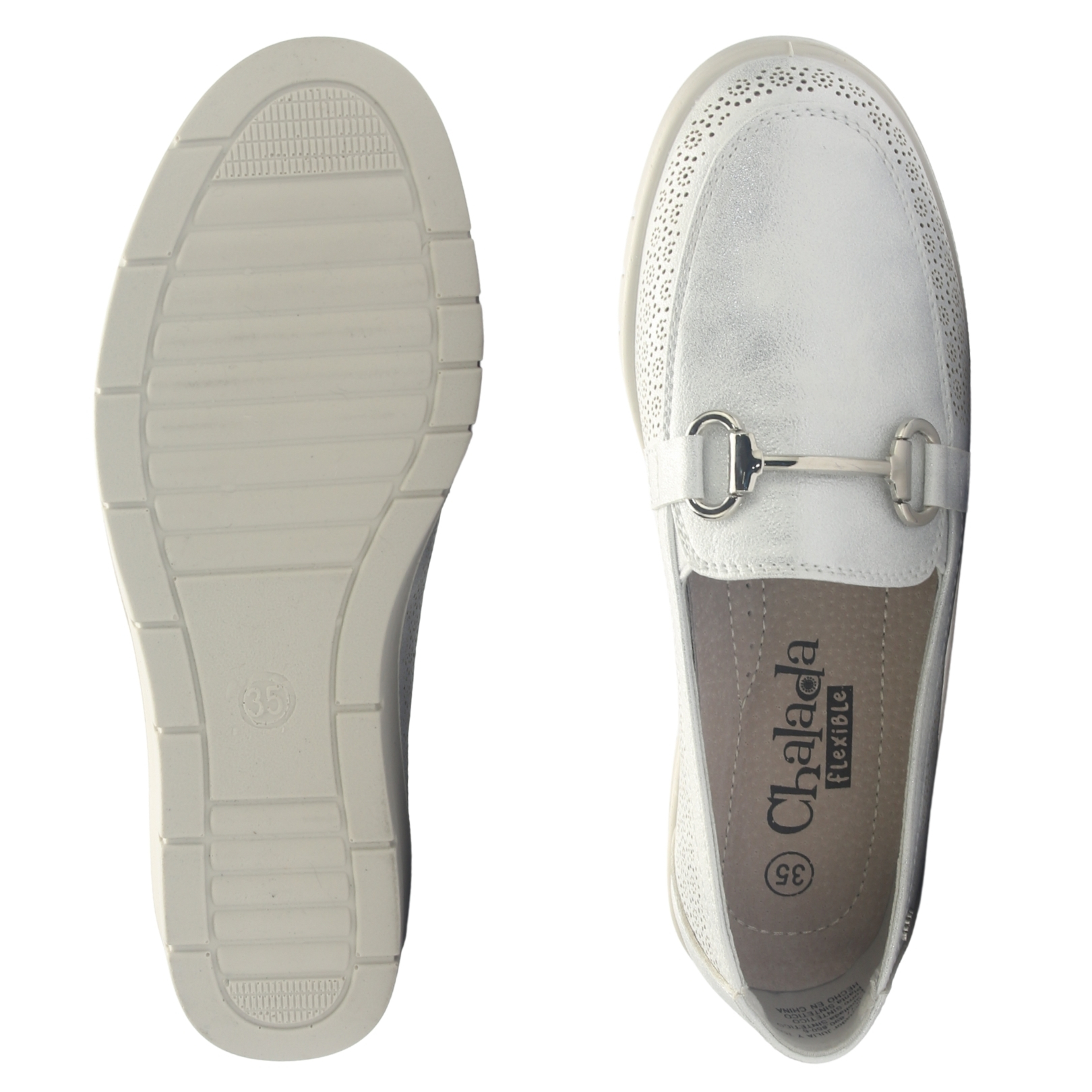 ZAPATO MUJER CHALADA CONA-2 PLATEADO CASUAL - 7