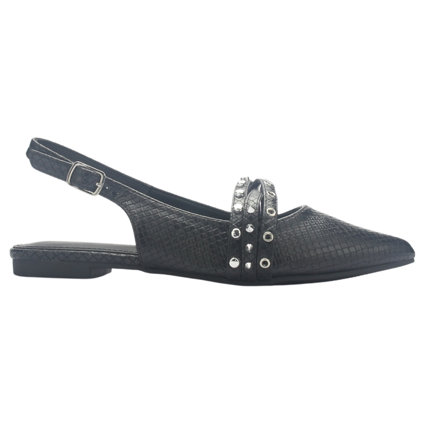 BALLERINA MUJER CHALADA MARIS-8 NEGRO CASUAL - 1